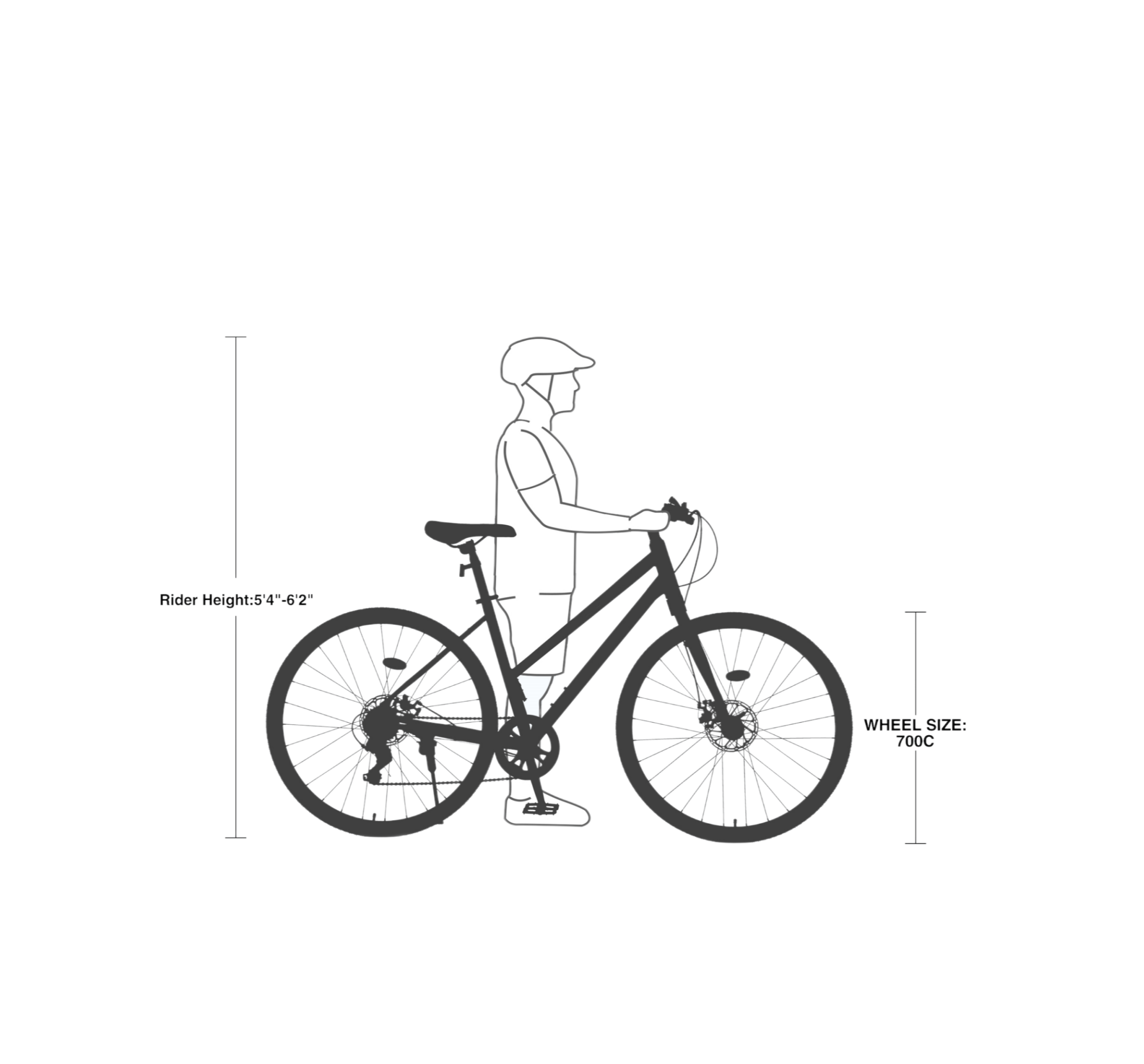 ZUKKA Fusion 700C 7-Speed Hybrid Bike (Adult) ZUKKA Fusion 700C 7-Speed Hybrid Bike (Adult)
