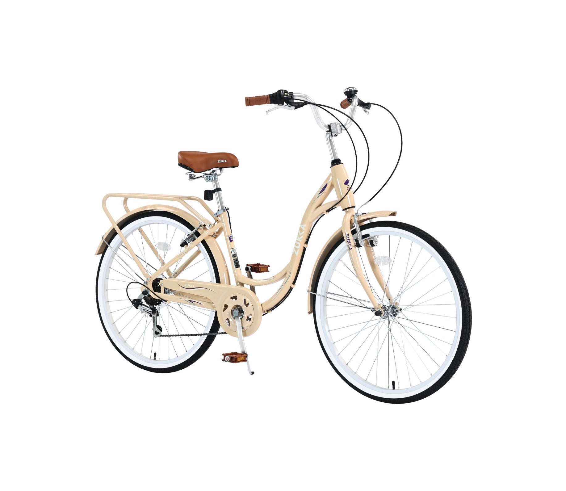 ZUKKA Breeze City Bike – 7-Speed Step-Through Bicycle (Adult)