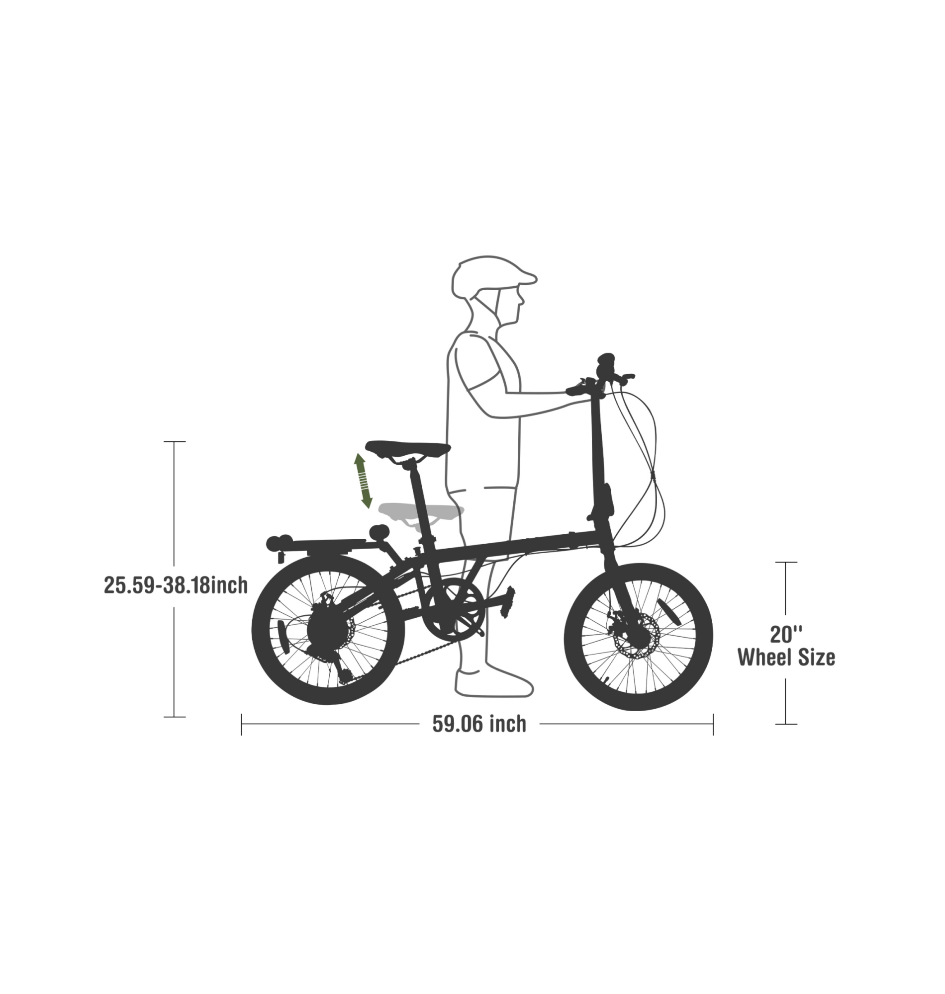 Folding Bike 20 Wheel Size Bike ZUKKA SwiftFold3 Folding Bike