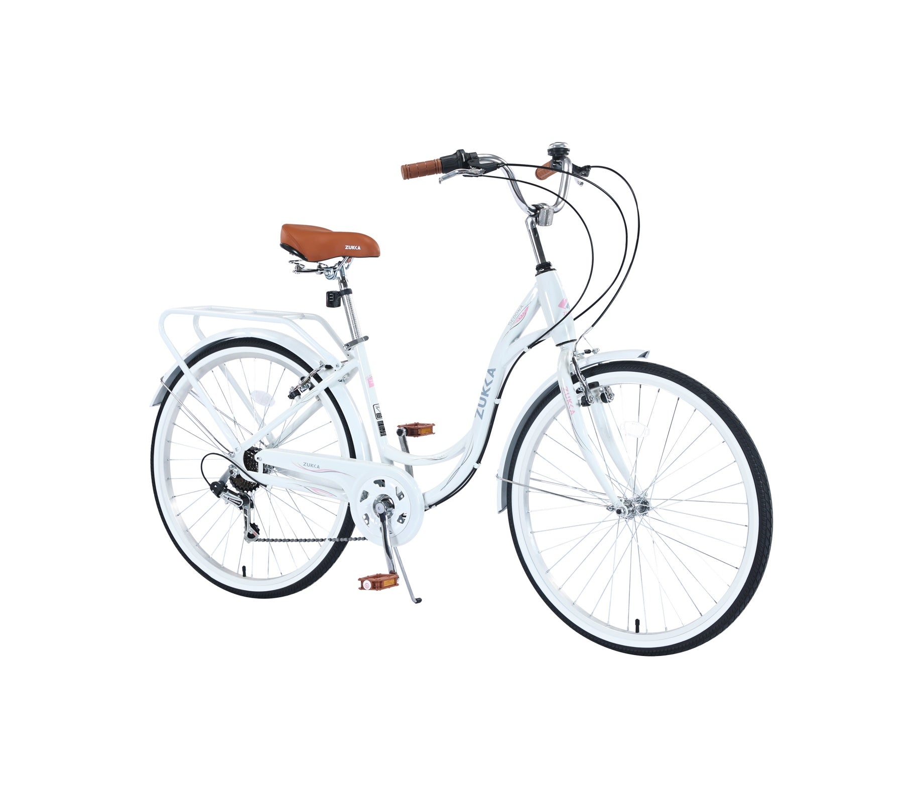 ZUKKA Breeze City Bike – 7-Speed Step-Through Bicycle (Adult)