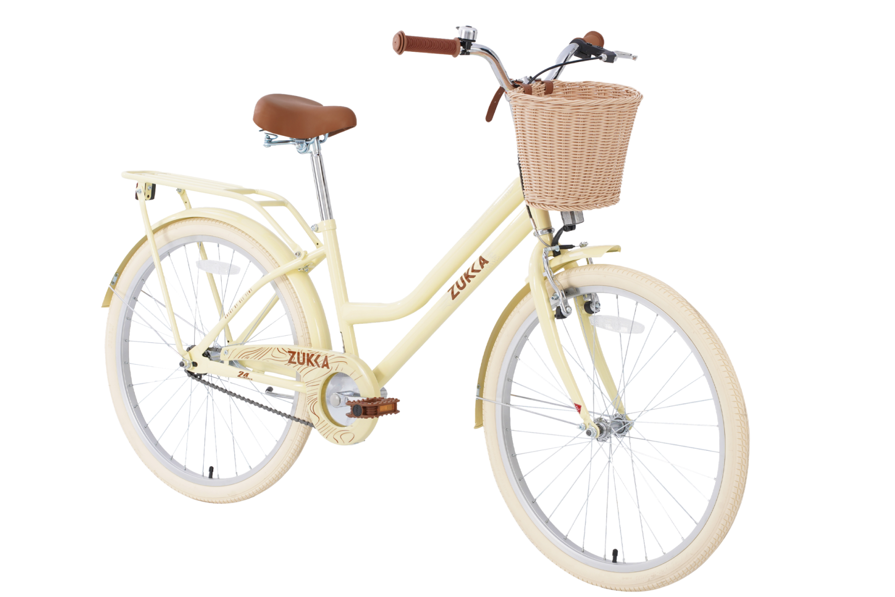 ZUKKA Dawn Urban 24" Yellow City Bike (10 yrs+)